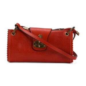 PRATESI Made In Italy Leather East West Tab Crossbody